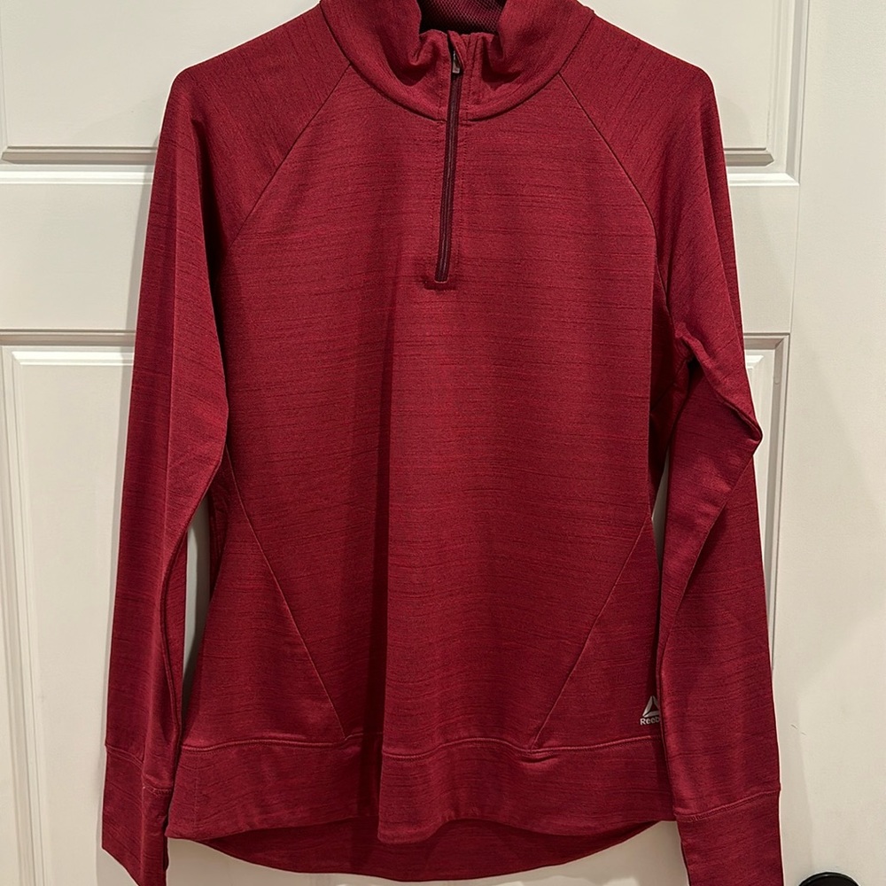 Women’s Reebok 1/4 Zip Running Active Pullover, Large